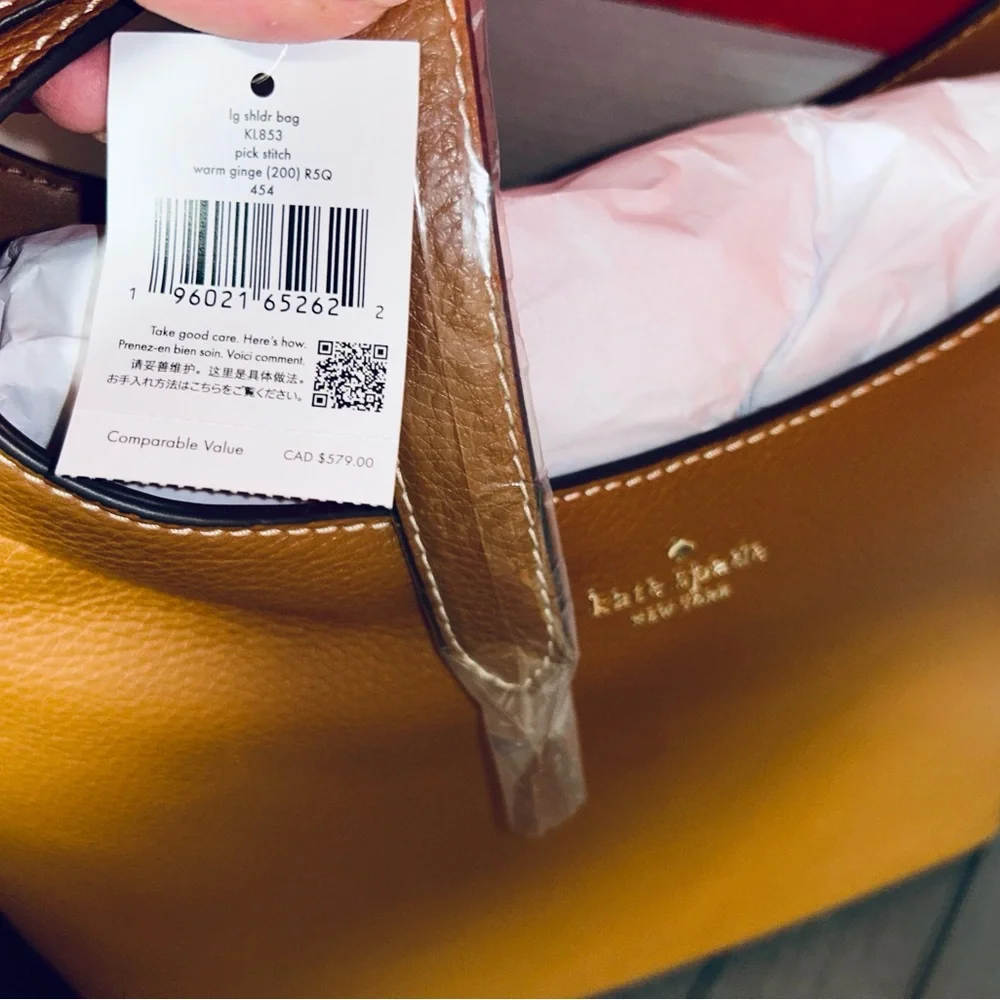 Kate Spade Tan Leather Hobo Bag